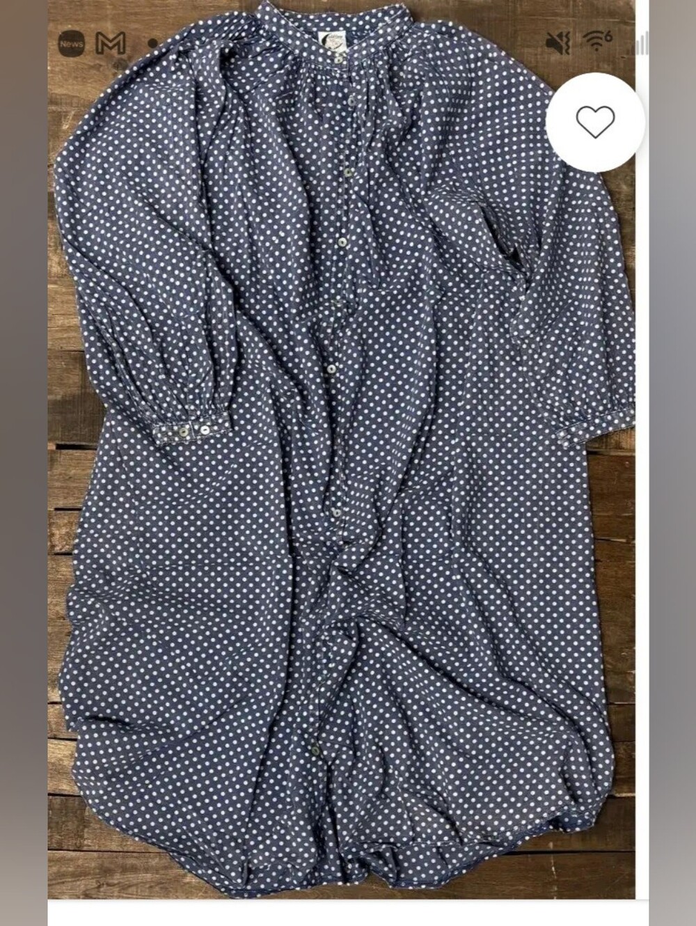 NWT! Jaded Gypsy Sweet Nothings Dotted Dress One Size